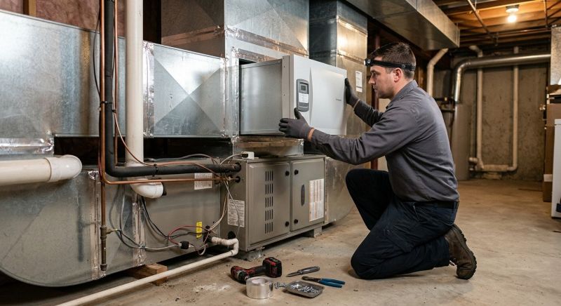 Central Air Cleaner Installation